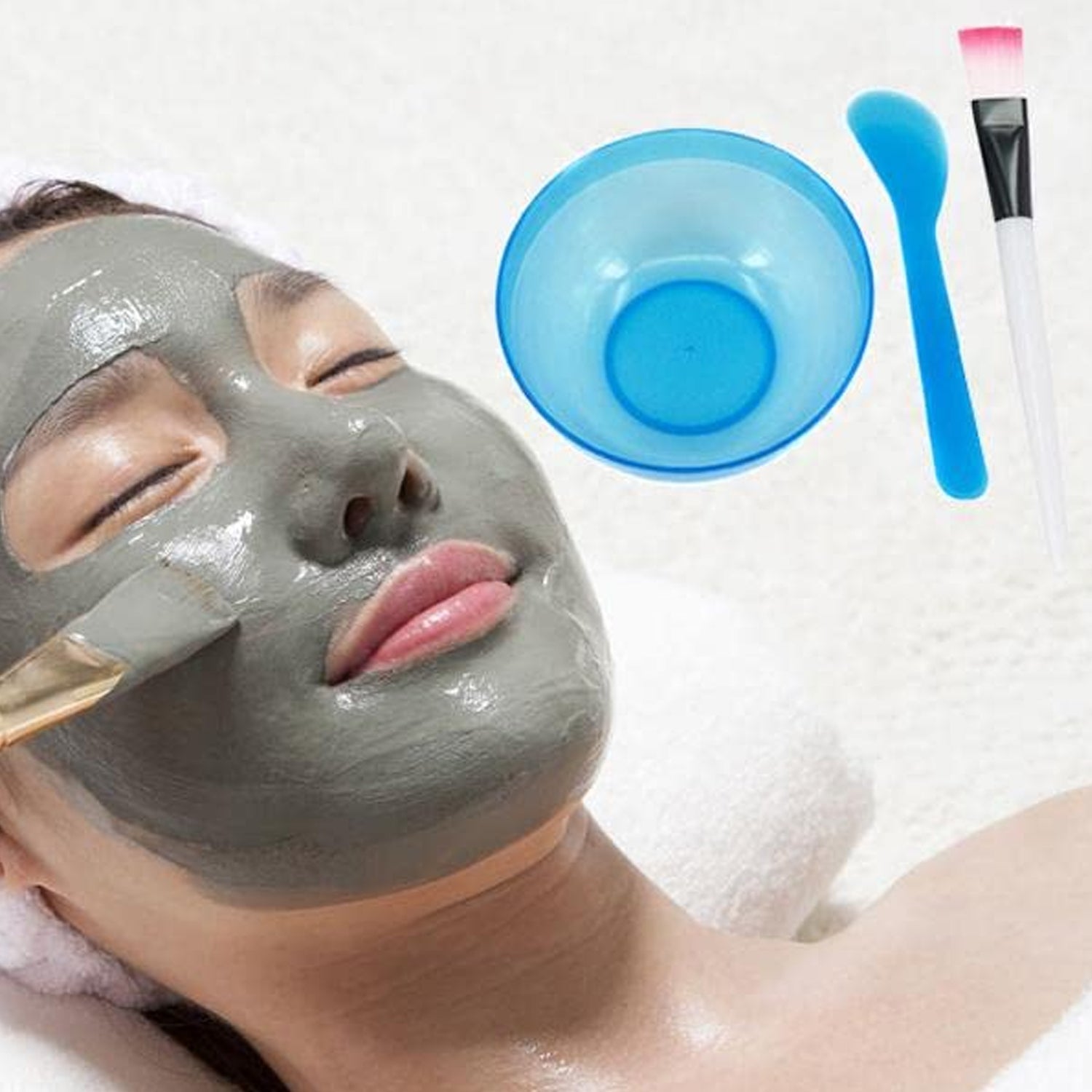 Colorful facial mask bowls set for girls, 6 pieces Colorful facial mask bowls set for girls, 6 pieces